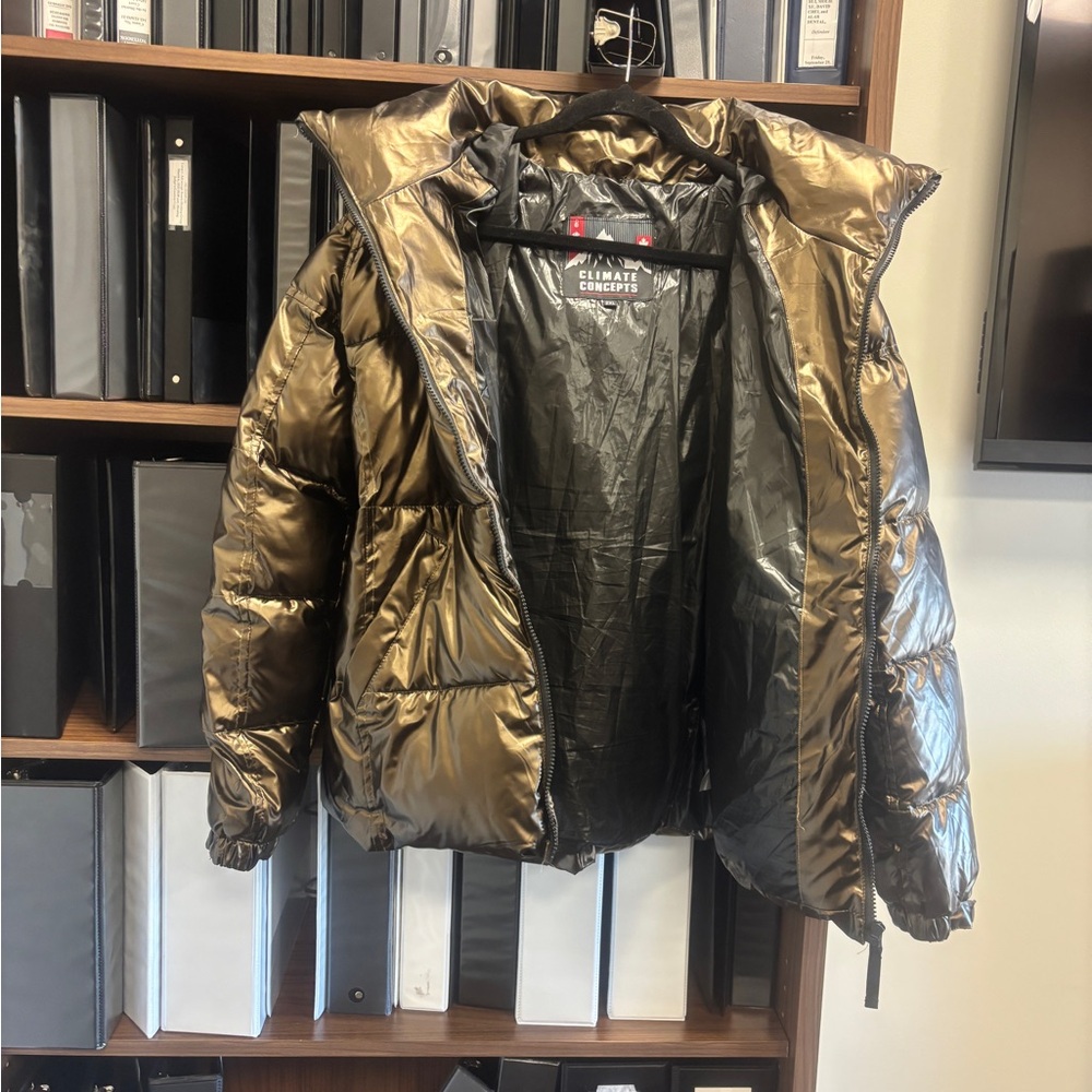 Gold Puffer Jacket